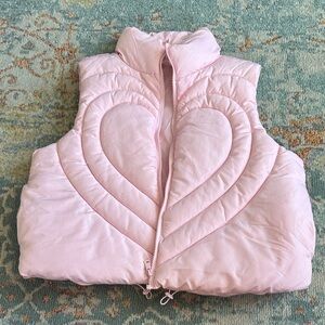 No Boundaries Light Pink Quilted Vest
